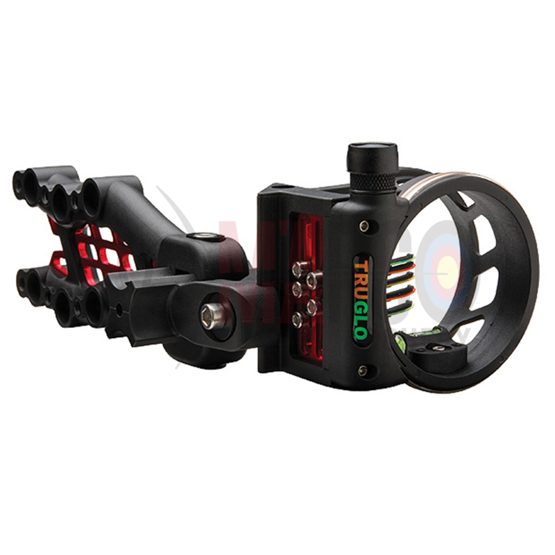 TRUGLO MIRINO CARBON HYBRID STANDARD 5 PIN NERO