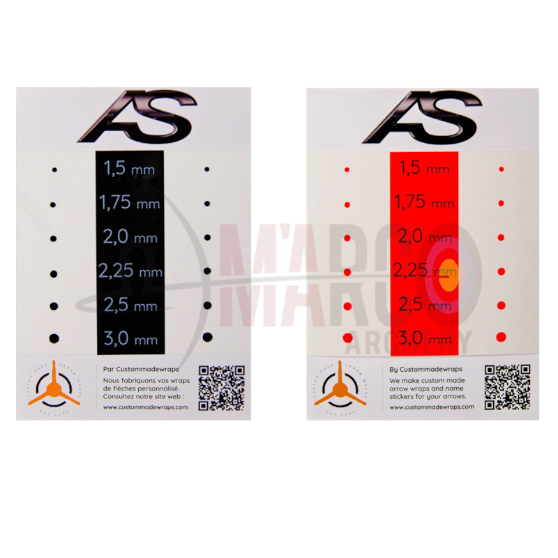 ARC SYSTEME PUNTI DI MIRA ADESIVI NERO/ARANCIONE