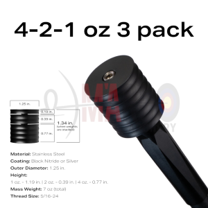 RAMRODS KIT PESI 4-2-1 NERO